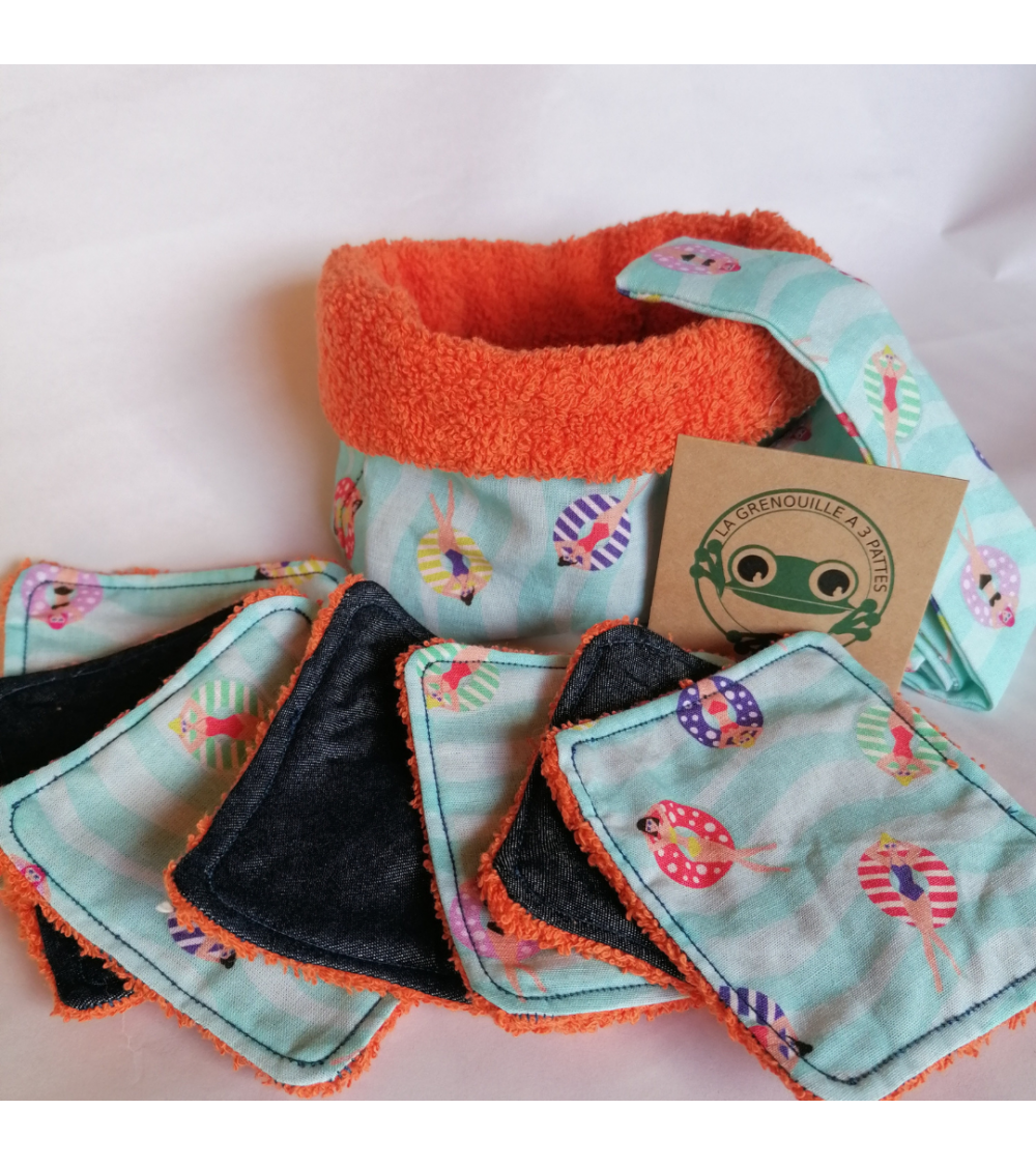 Ensemble Panier Lingettes Et Headband La Grenouille A 3 Pattes